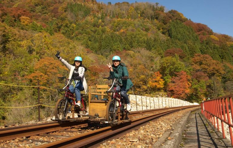 線路 自転車