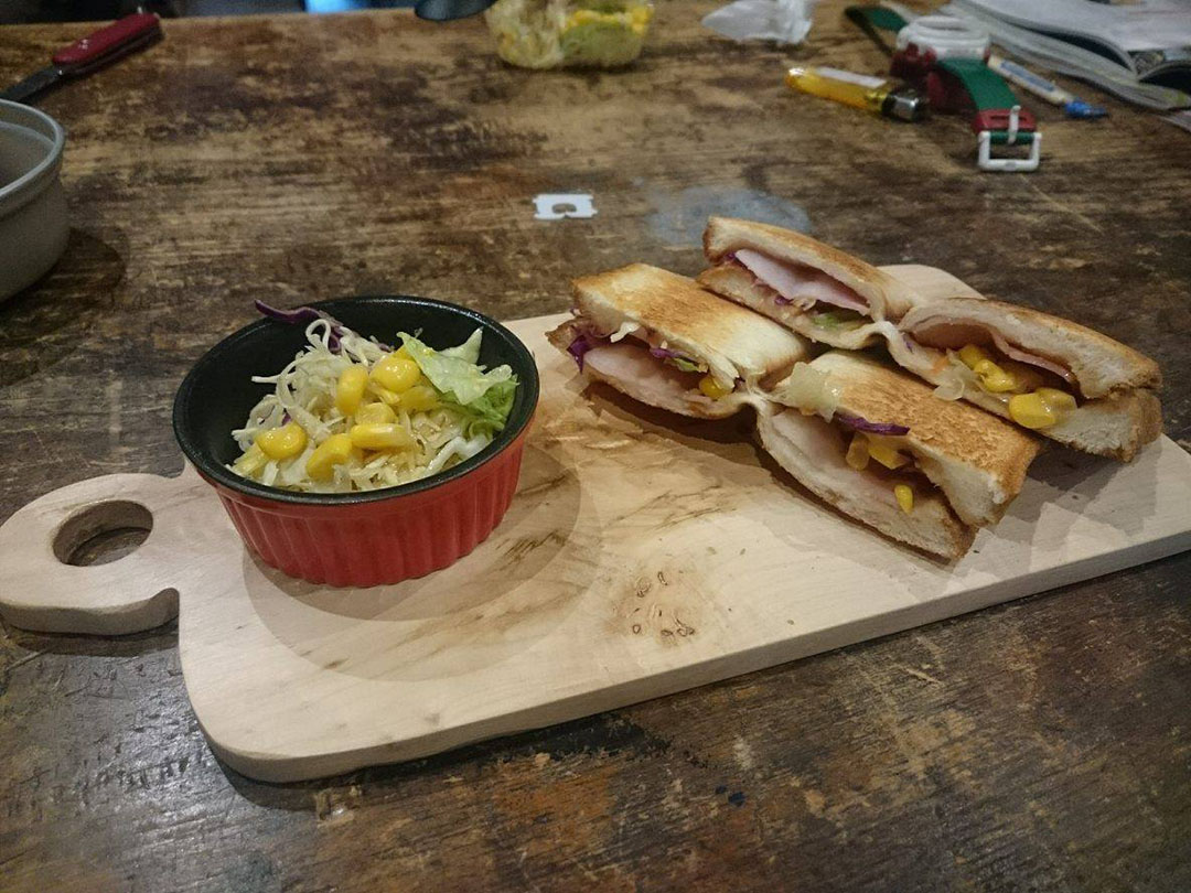 岐阜県下呂市小坂町落合 がんだて公園 カフェトレッキング ハンモックでカフェ